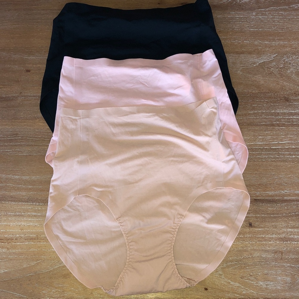 SPANX smooth High-Waist Seamless Briefs — Tan,Pink, & Black